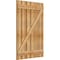 Ekena Millwork Spaced Board-n-Batten Shutters w/Z-Bar, Rough Sawn Western Red Cedar, 34 3/4W x 51H, PR RBS06Z35X051RWR - alternate 3